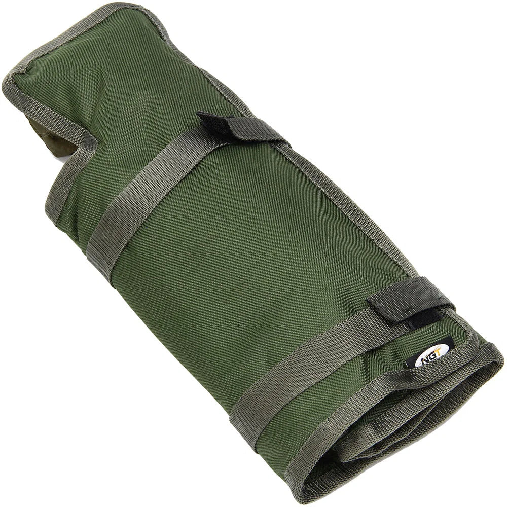 NGT Bivvy Peg Set - 10 x 8" Bivvy Pegs and Mallet in Roll Up Case