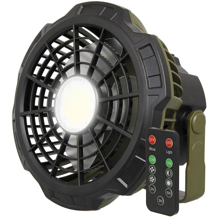 NGT XL Fan - USB Rechargeable Fan with Light and Powerbank