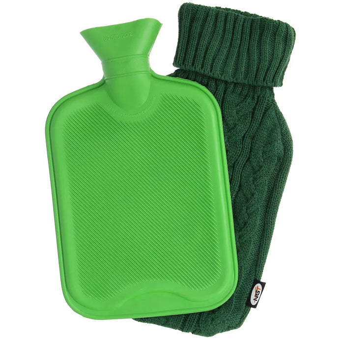 NGT Hot Water Bottle - 2L Capacity with Knitted Cover