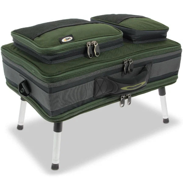 NGT Carp Bivvy Table System - Rig Wallet, Glug Pot, Lead Bag, Bivvy Table and Case System (588)