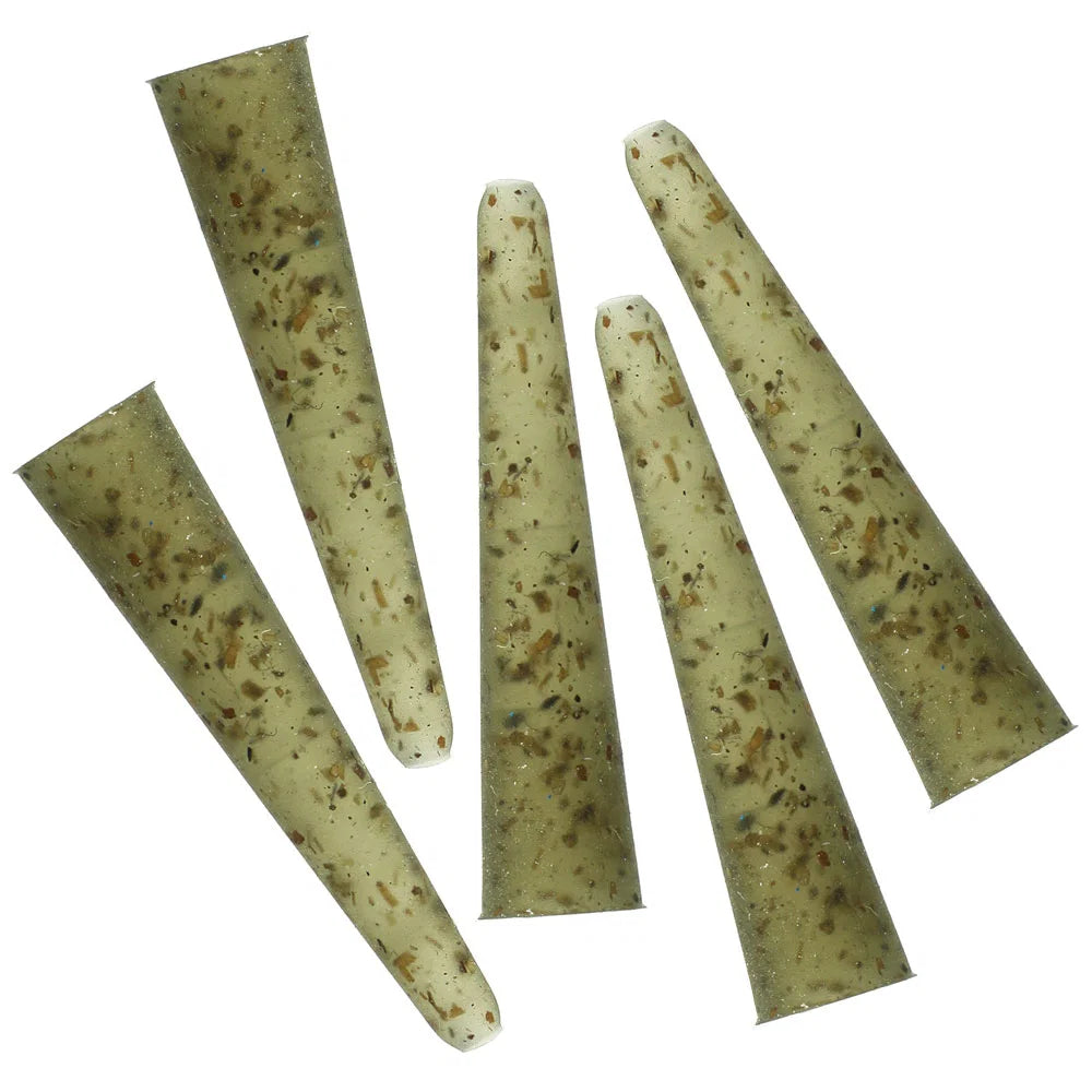 NGT Camo Lead Clip Action Pack - 5 x Lead Clip, Tail Rubber, Anti-Tangle Sleeve and QL Swivel Set