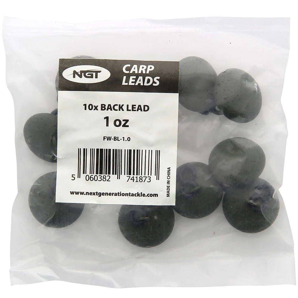 NGT Leads - 1.00oz Saucer Back Lead (Sold in 10's)