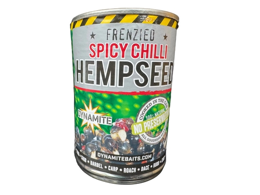 Dynamite Baits -FRENZIED CHILLI HEMPSEED CAN 350G