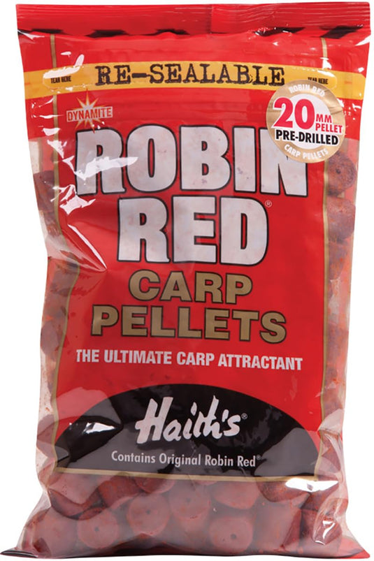 Dynamite Baits -ROBIN RED PELLETS -  PRE DRILLED 8mm-12mm-15mm- 20mm