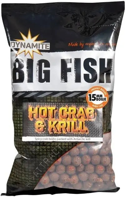 DYNAMITE HOT CRAB & KRILL BOILIES 1KG 15MM