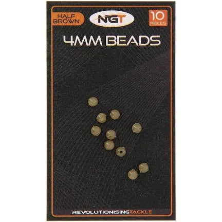 NGT 4mm Beads Half Brown