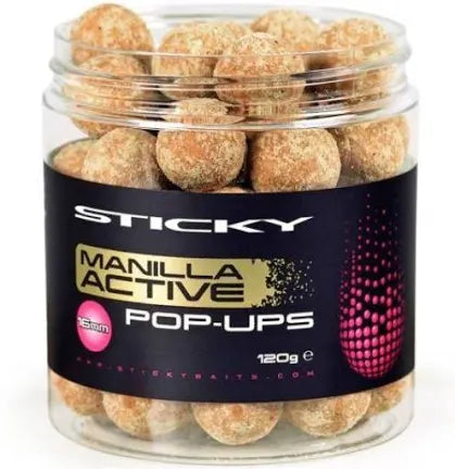 Sticky Baits Manilla Active Pop-Ups 16mm