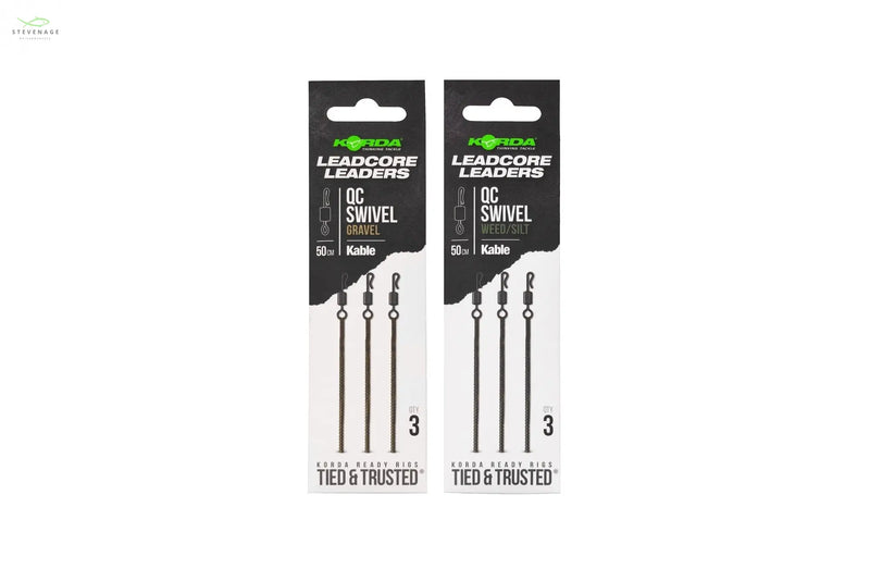 Load image into Gallery viewer, Korda - Kable Leadcore Leader QC Swivel 50cm KORDA
