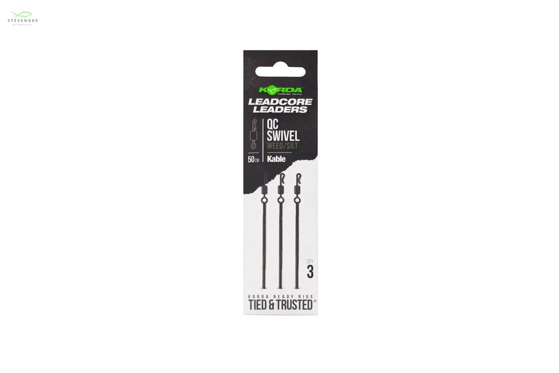 Load image into Gallery viewer, Korda - Kable Leadcore Leader QC Swivel 50cm KORDA
