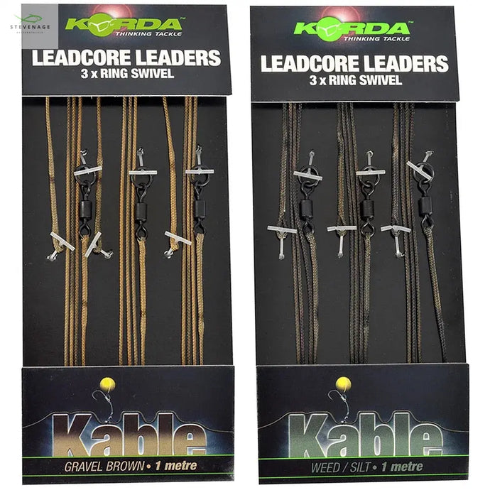 Korda - Kable Leadcore Leader Ring Swivel Gravel 1m KORDA