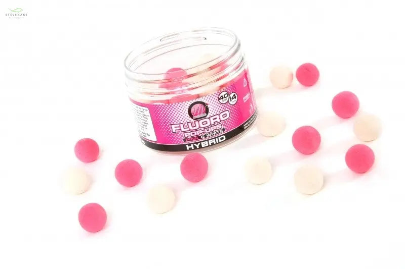 Load image into Gallery viewer, Mainline Baits - Fluro Pop Up Bright Pink &amp; White Cell 14mm MAINLINE
