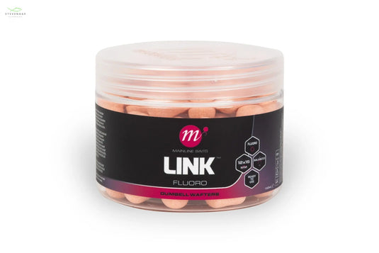 Mainline Carp - Link Fluoro Dumbell Wafters - 12 x 15mm MAINLINE