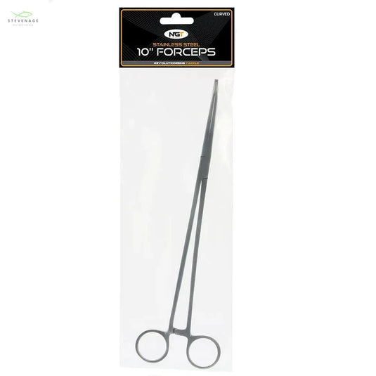 NGT 10" Forceps - Stainless Steel Curved NGT