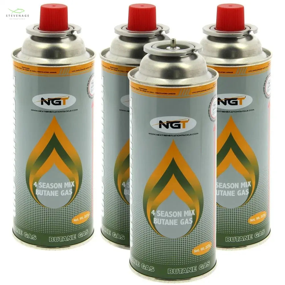 NGT 227g (4 Pack) Butane Gas Canisters NGT