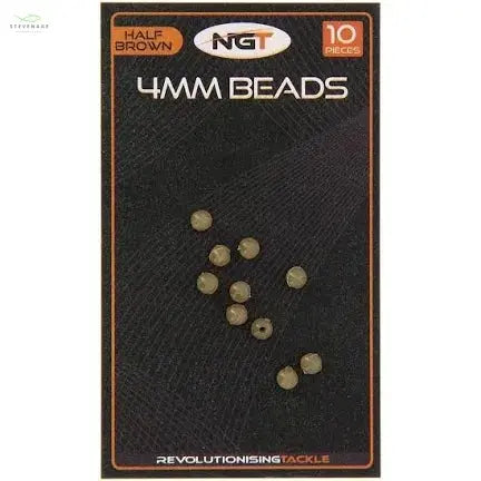 NGT 4mm Beads Half Brown NGT