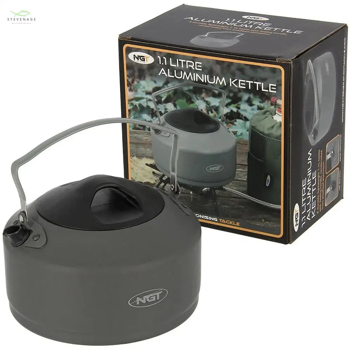 NGT Aluminium Outdoor Kettle - 1.1 litre Gun Metal NGT