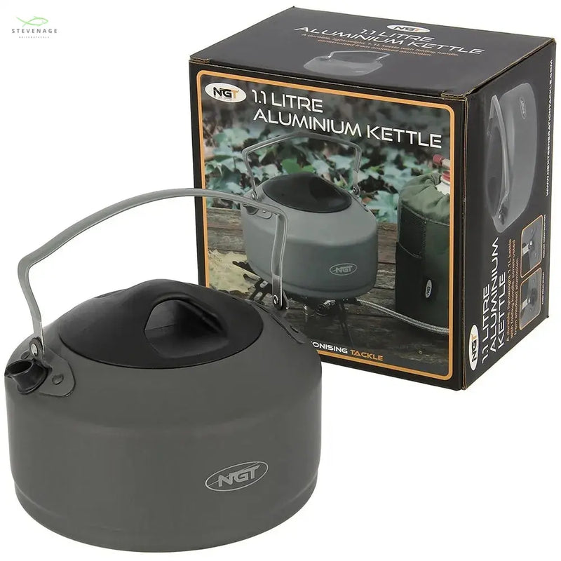 Load image into Gallery viewer, NGT Aluminium Outdoor Kettle - 1.1 litre Gun Metal NGT
