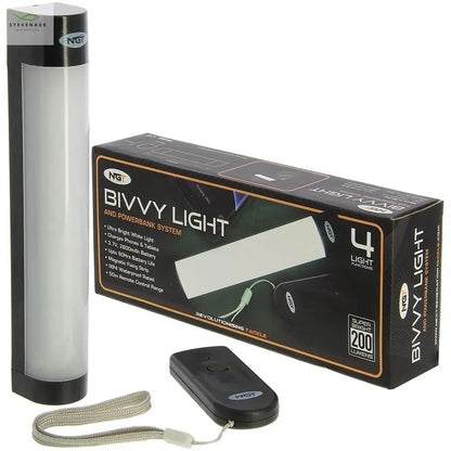 NGT Bivvy Light Large - USB Rechargable 2600mAh Light with Remote NGT