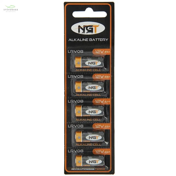 NGT LRV08 Batteries - A card of 5 Alkaline(12v) Batteries NGT