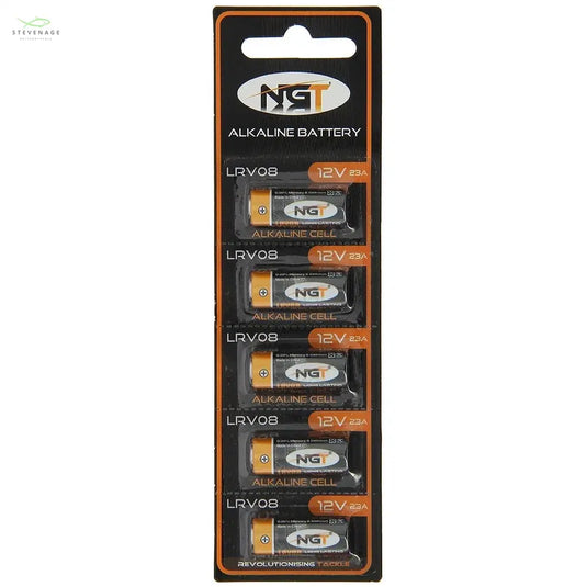 NGT LRV08 Batteries - A card of 5 Alkaline(12v) Batteries NGT