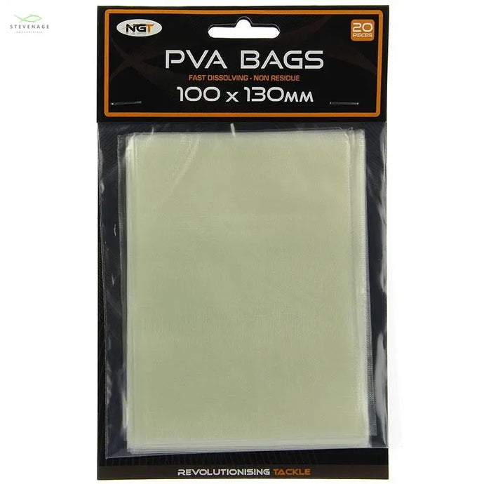 NGT PVA bags - 100x130mm Bags 20 per Pack NGT