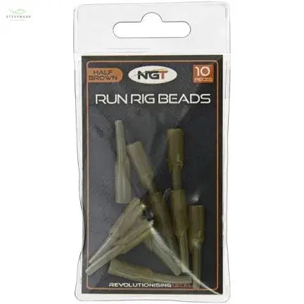 NGT Run Rig Beads - Half Brown, 10pc per Pack NGT