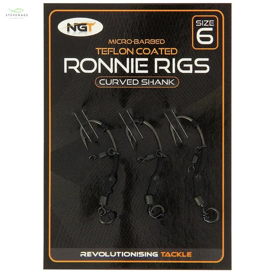 NGT Triple Pack Ronnie Rigs - Size 6 Micro Barbed NGT