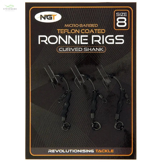 NGT Triple Pack Ronnie Rigs - Size 8 Micro Barbed NGT