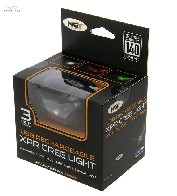 NGT XPR Cree Light - 140 Lumens with USB Rechargable 1020mAh Battery NGT