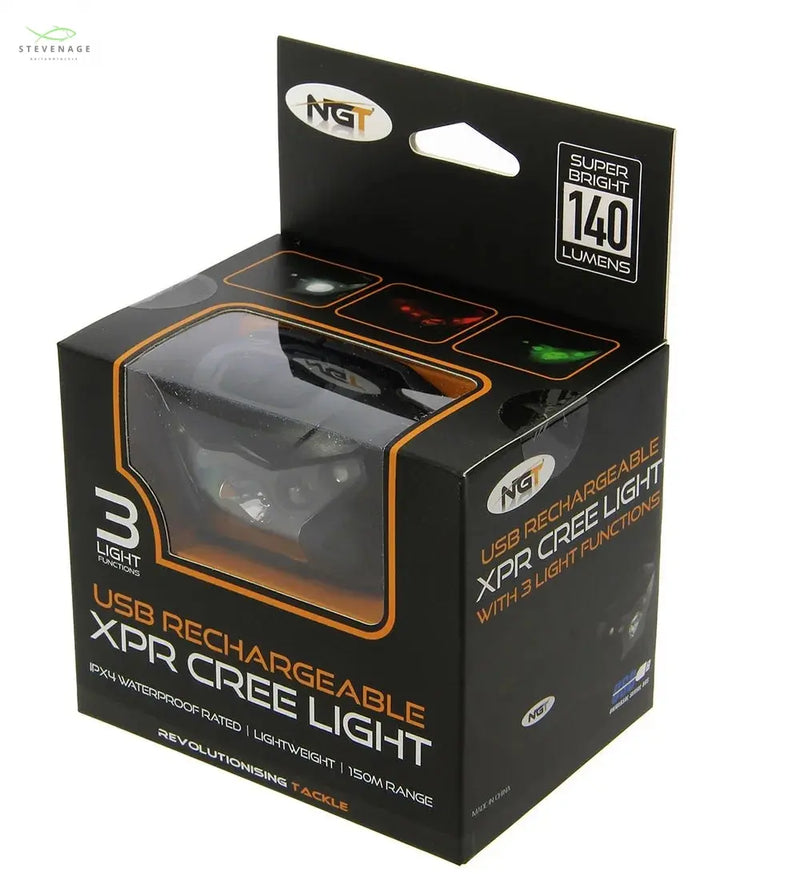 Load image into Gallery viewer, NGT XPR Cree Light - 140 Lumens with USB Rechargable 1020mAh Battery NGT
