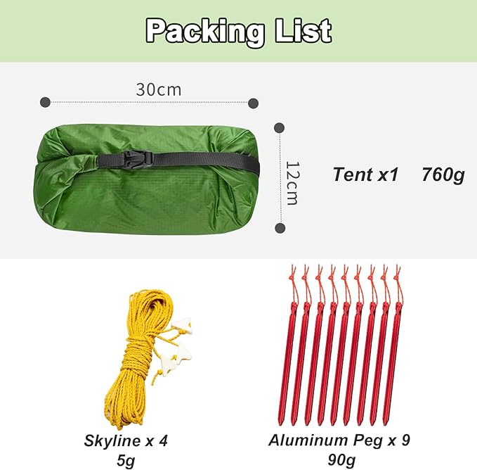 Load image into Gallery viewer, Night Cat 1 Person Ultra Lightweight Backpacking Tent
