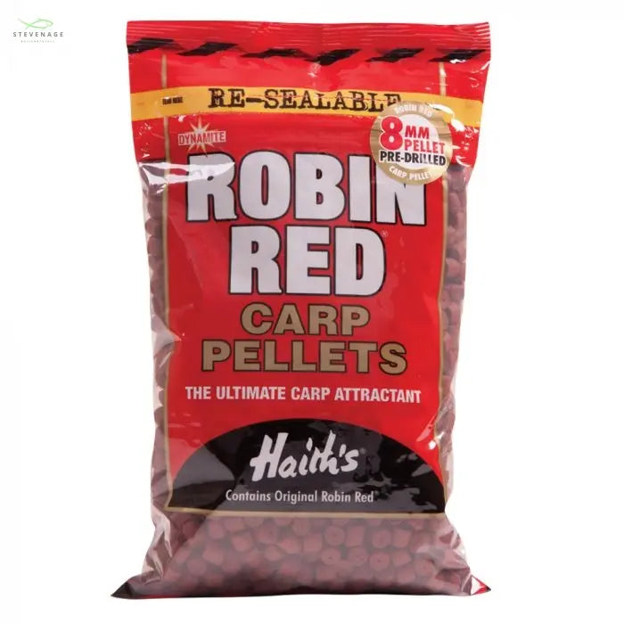 Load image into Gallery viewer, ROBIN RED PELLETS -  PRE DRILLED 8mm-12mm-15mm- 20mm DYNAMITE BAITS
