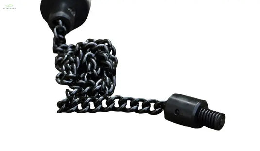 BLACK STAINLESS CHAIN PLASTIC ENDED 12 inch