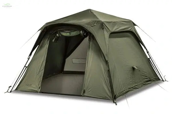 Load image into Gallery viewer, SP QUICK-UP SHELTER GREEN MKII WITH HEAVY-DUTY GROUNDSHEET SOLAR TACKLE
