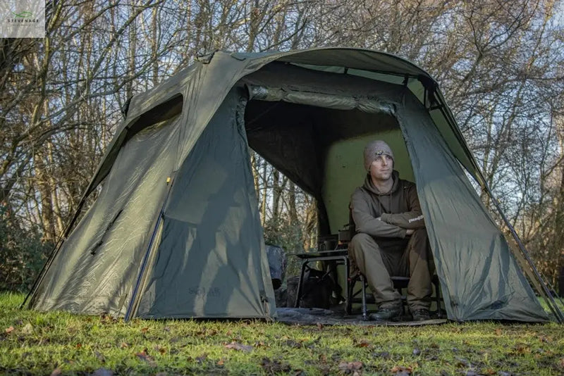 Load image into Gallery viewer, SP QUICK-UP SHELTER GREEN MKII WITH HEAVY-DUTY GROUNDSHEET SOLAR TACKLE
