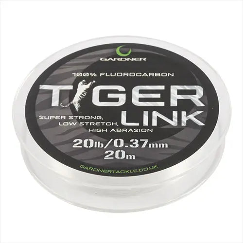 Load image into Gallery viewer, GARDNER TACKLE TIGER LINK 20lb 20m 0.37mm HOOKLINK/LEADER
