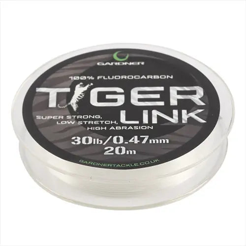 Load image into Gallery viewer, GARDNER TACKLE TIGER LINK 20lb 20m 0.37mm HOOKLINK/LEADER
