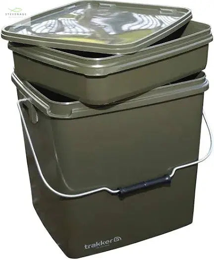 Trakker 13ltr Olive Bucket With Tray Trakker