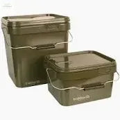 Our trio of robust Olive Square Containers are ideal for many applications, and are available in three sizes (5L, 13L and 17L). All of our Olive Square Containers come with air-tight lids to help prevent accidental spillages, ergonomically designed carry handles, and are constructed from a durable plastic which remains shatterproof even in low temperatures. The 13L version features a removable tray insert and can be used in conjunction with our NXG Square Bucket Bag to create an ideal stalking/floater fishi