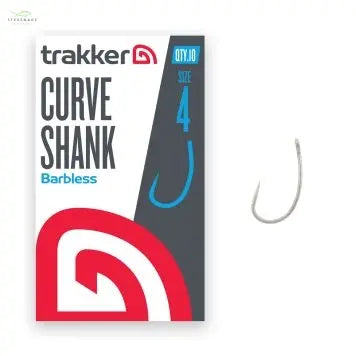 Trakker Curve Shank Hooks Size 4 (Barbless) Trakker