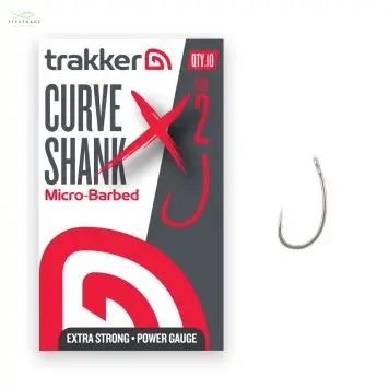 Trakker Curve Shank XS Hooks Size 2 (Micro Barbed) Trakker