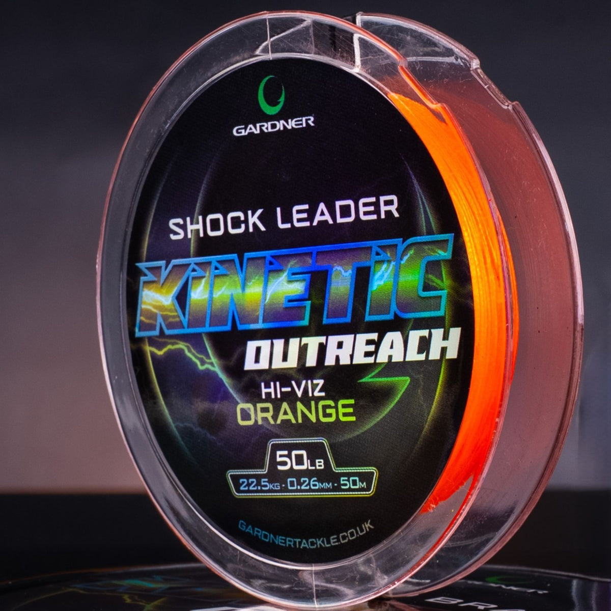 KINETIC OUTREACH SHOCK LEADER 50lb 50m 0.26mm ORANGE *NEW*