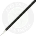 Black extendable aluminium storm pole with silver metallic tip designed for practical aluminium angling pursuits