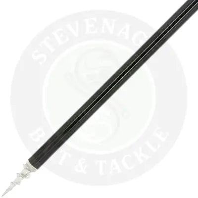 Black extendable aluminium storm pole with silver metallic tip designed for practical aluminium angling pursuits
