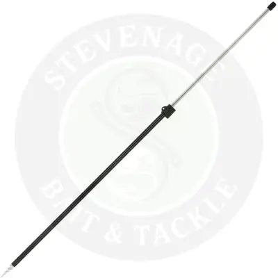 Black and silver extendable aluminium storm pole with black grip cap practical storm pole designed by angling pursuits