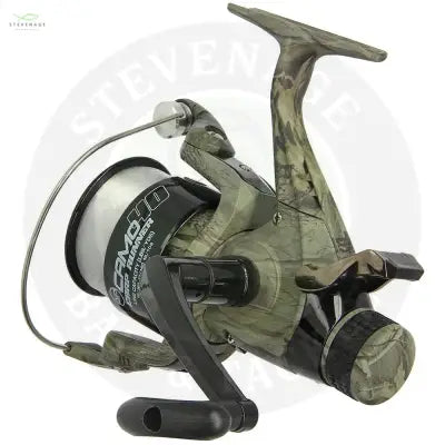 NGT Angling Pursuits Camo 40 - 3BB Carp Runner Reel with 12lb Line and Spare Spool NGT