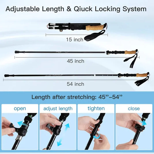 Night Cat Folding Trekking Poles