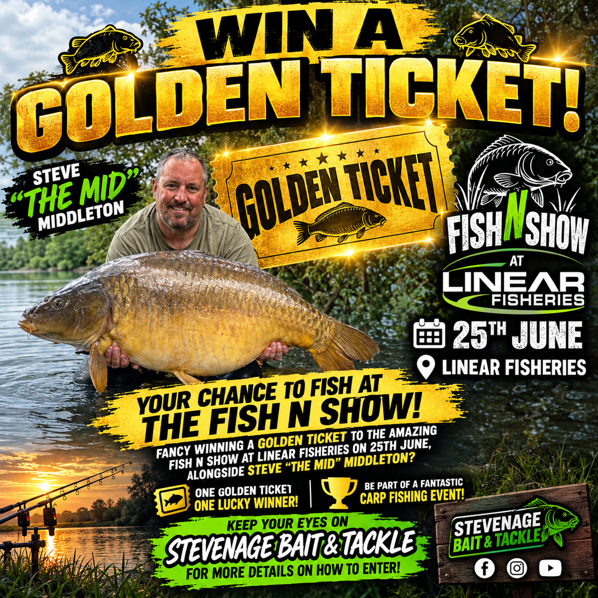 🎣🏆 WIN A GOLDEN TICKET! 🏆🎣