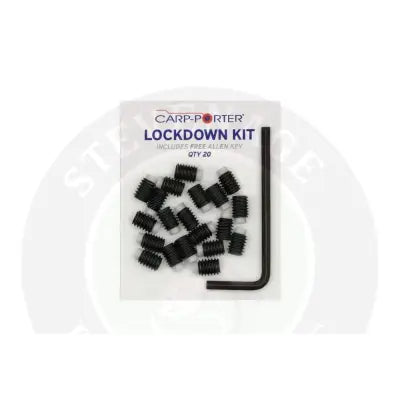 Black carp porter lockdown kit with 20 threaded locking screws and free allen key perfect solution replaces standard kit