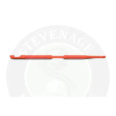 Bright orange disgorger double made of durable plastic fishing tackle with two distinct sections for stevenage bait use